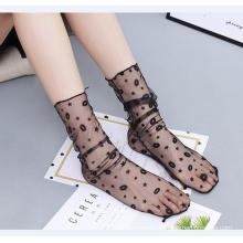 Wholesale woman fashion summer crystal lace socks